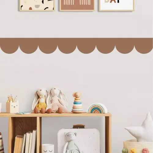 Adesivo de Parede Faixa Escalope - Decoração Criativa