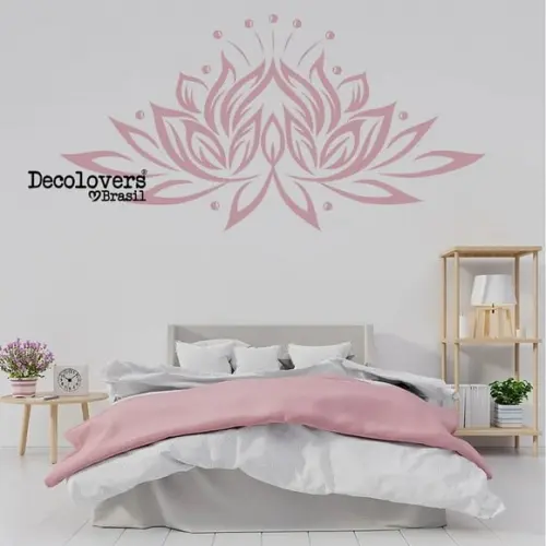Adesivo de parede flor de lótus