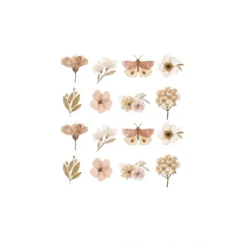 Adesivo de Parede Flores e Borboletas