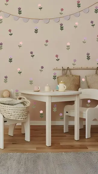 Adesivo de Parede Florzinhas - Adesivo de Parede Tulipas