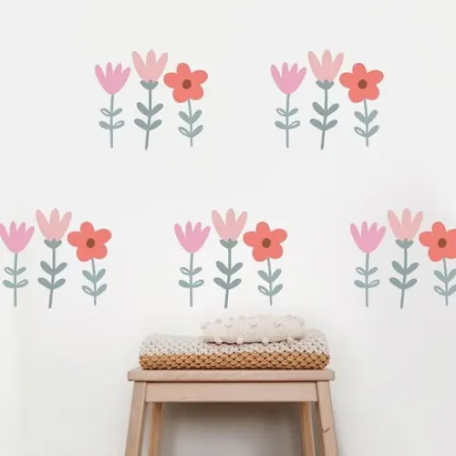 Adesivo de Parede Florzinhas - Adesivo Flores