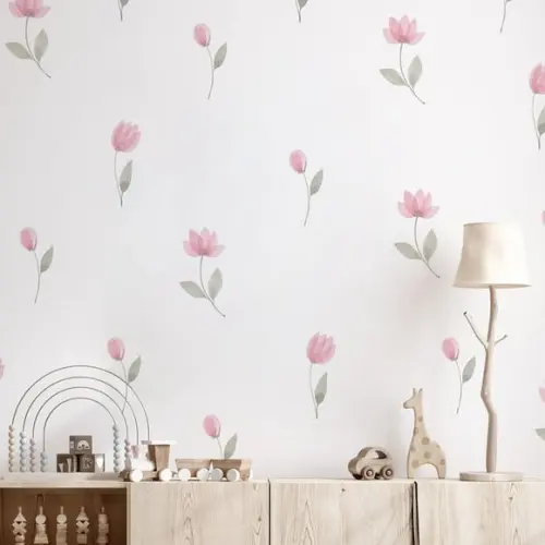 Adesivo de Parede Florzinhas - Adesivo Flores Aquarela