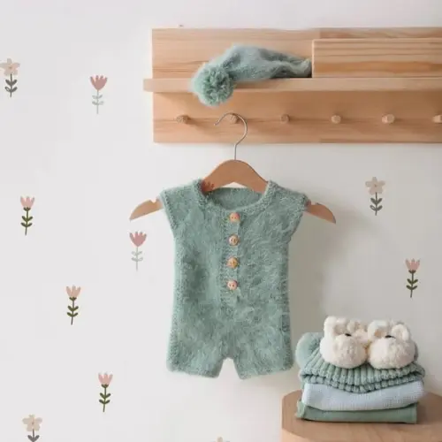 Adesivo de Parede Florzinhas - Adesivo Florzinhas Boho