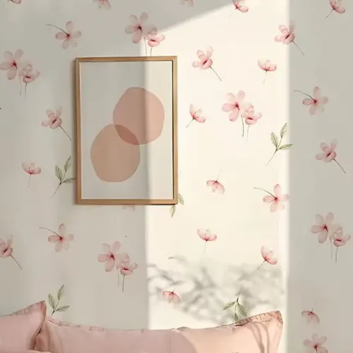 Adesivo de Parede Florzinhas e Raminhos - Adesivo Aquarela