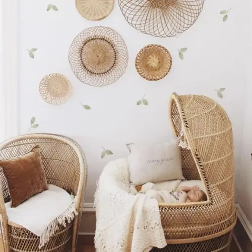 Adesivo de Parede Folhas Aquarela - Adesivo Folhas