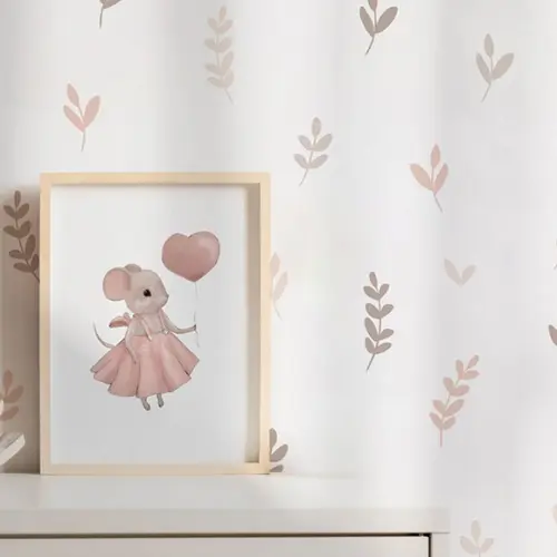Adesivo de Parede Folhas Minimalistas - Adesivo Raminhos
