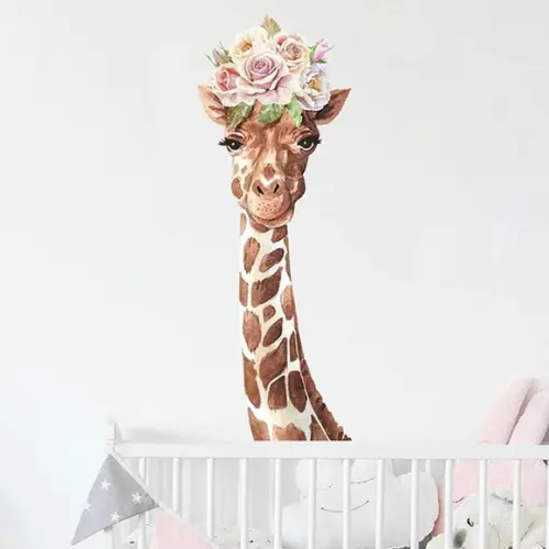 Adesivo de parede girafa