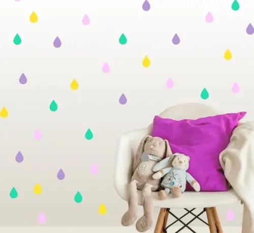 Adesivo de Parede Gotas - Adesivo Gotinhas