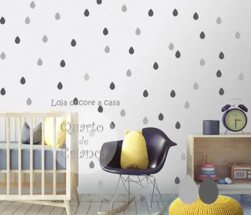 Adesivo de Parede Gotas - Adesivo Gotinhas
