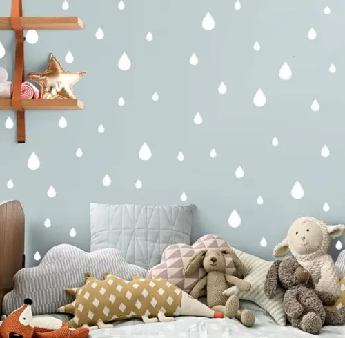 Adesivo de Parede Gotas e Gotinhas