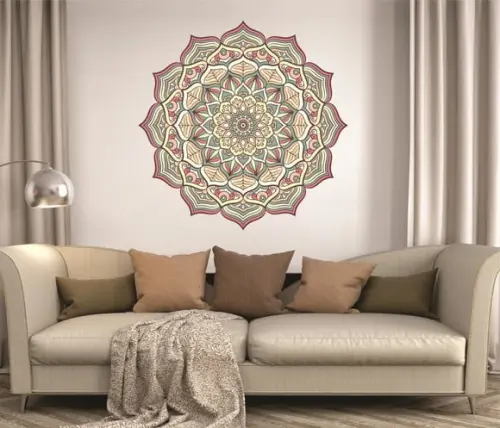 Adesivo de Parede Mandala - Adesivo Mandala 60cm