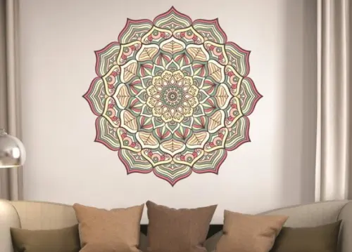 Adesivo de Parede Mandala 100cm