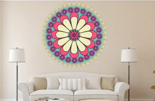 Adesivo de Parede Mandala 100cm