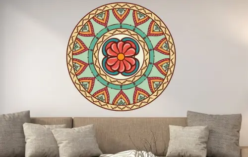 Adesivo de Parede Mandala 100cm