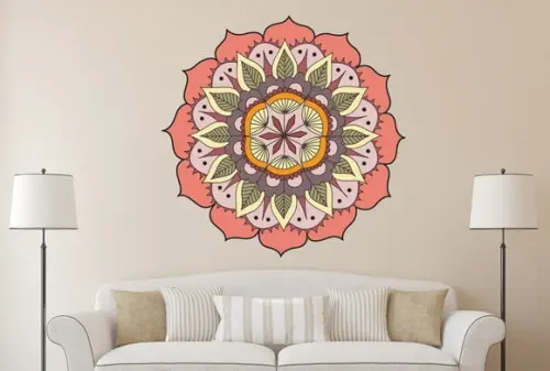 Adesivo de Parede Mandala 100cm