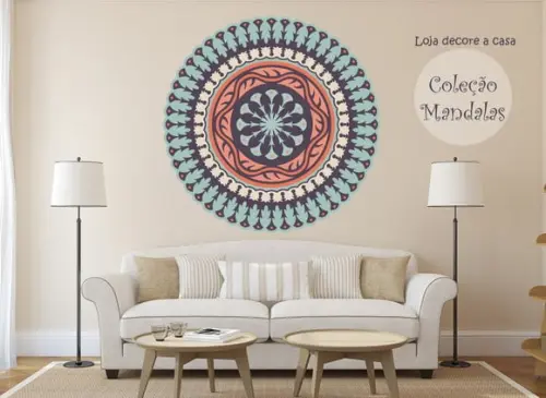 Adesivo de Parede Mandala 100cm