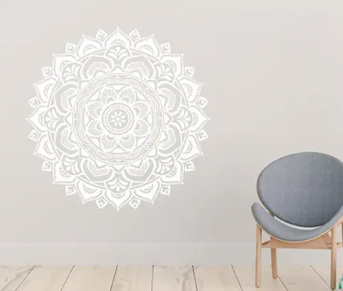 Adesivo de parede mandala vazada