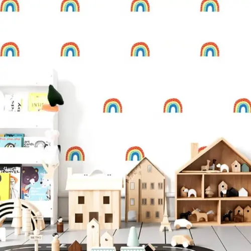 Adesivo de Parede Mini Arco Íris - Adesivo Arco-íris Boho