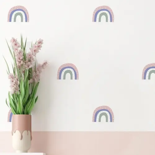 Adesivo de Parede Mini Arco Íris - Adesivo Arco-íris Boho