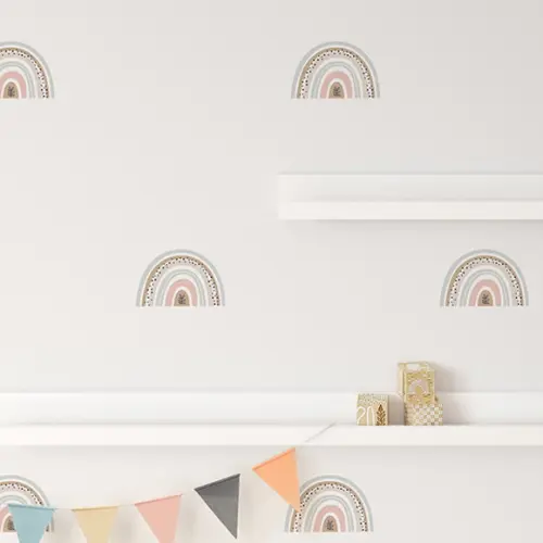 Adesivo de Parede Mini Arco Íris - Mini Arco Íris