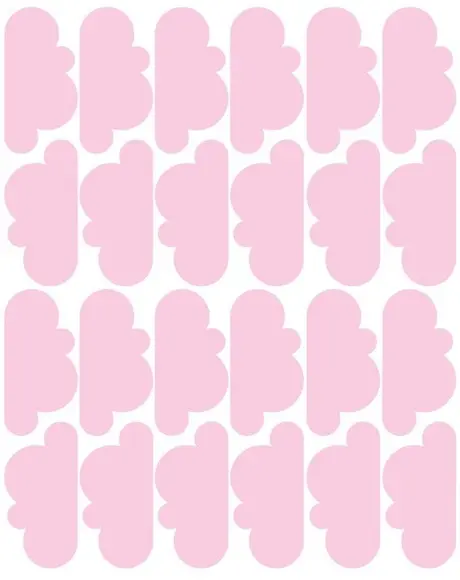 Adesivo de Parede Nuvens Rosa