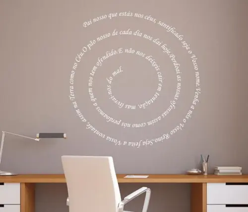 Adesivo de Parede Pai Nosso - Adesivo Pai Nosso