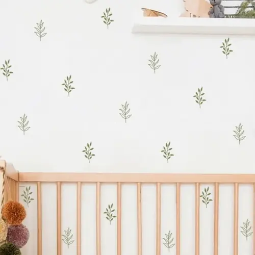 Adesivo de Parede Raminhos - Adesivo Folhas Minimalista