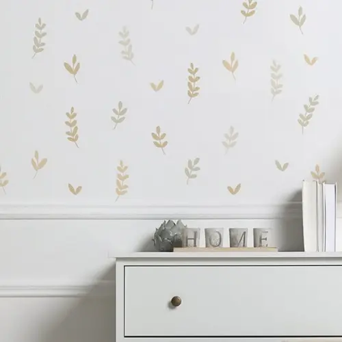 Adesivo de Parede Raminhos - Folhas Minimalistas