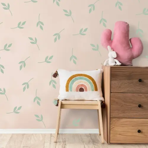 Adesivo de Parede Raminhos - Folhas Minimalistas