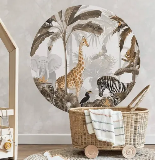 Adesivo de Parede Safari para Quarto Infantil
