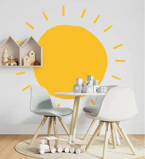 Adesivo de Parede Sol - Adesivo Sol Boho