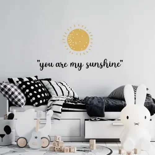 Adesivo de Parede Sol + Frase