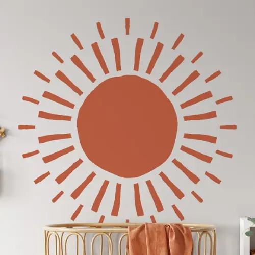 Adesivo de Parede Sol Boho - Adesivo Sol