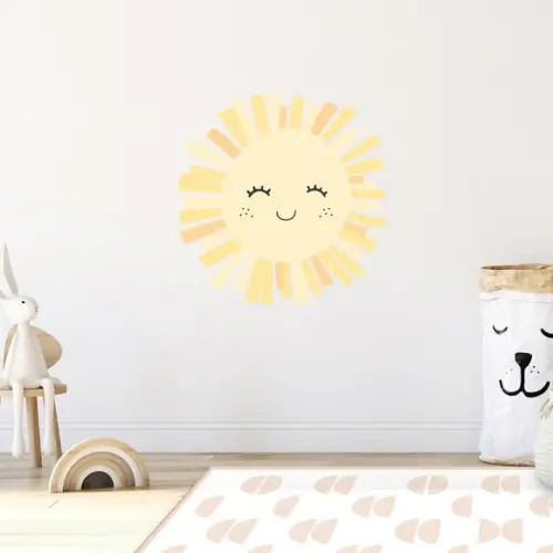Adesivo de Parede Sol com Carinha - Adesivo Sol com Carinha