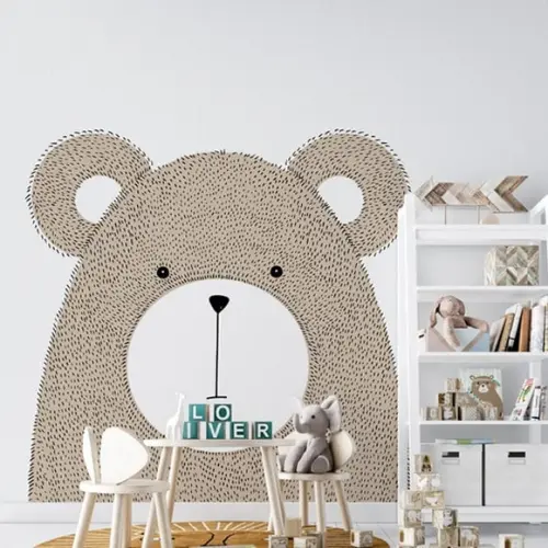 Adesivo de Parede Urso - Adesivo Urso - Animais Escandinavos
