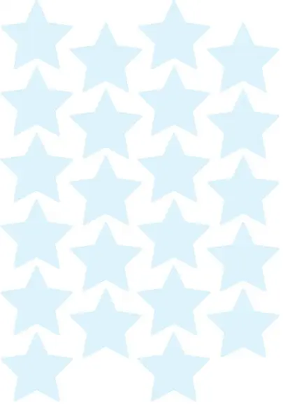 Adesivo estrelas azul bebê