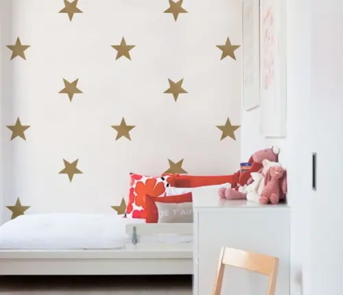 Adesivo Estrelas Douradas 12cm