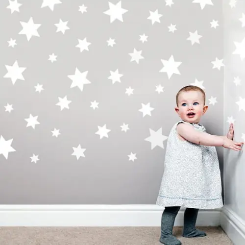 adesivo estrelas brancas