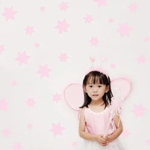Adesivo estrelas rosa