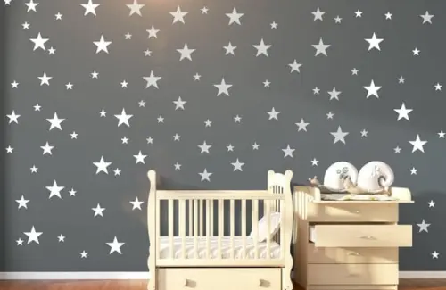 Adesivo estrelas prata