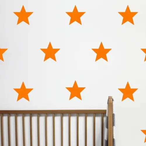 Adesivo estrelas laranja