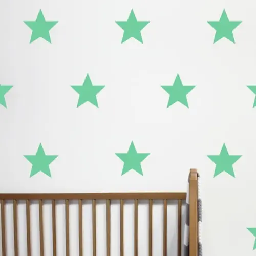 Adesivo estrelas verdes
