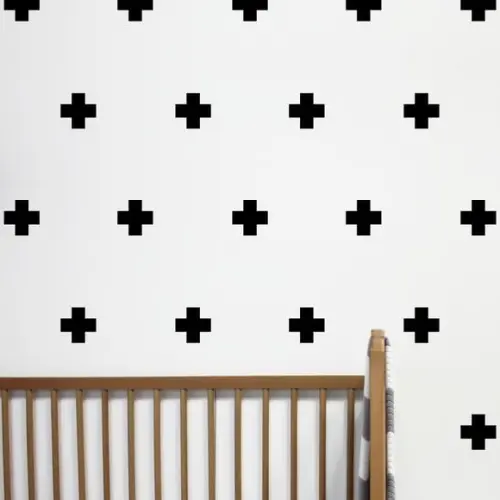 adesivo mini cruzetas pretas