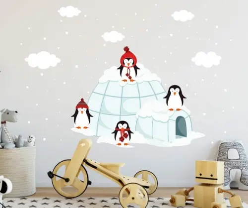 Adesivo pinguins