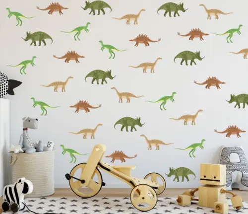 Adesivos de Parede Dinossauros - Adesivo Quarto de Menino