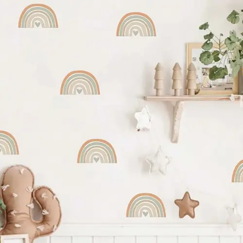 Adesivos de Parede Mini Arco Íris - Adesivo Arco-íris Boho