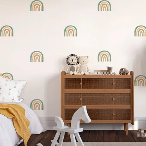 Adesivos de Parede Mini Arco Íris - Adesivo Arco-íris Boho