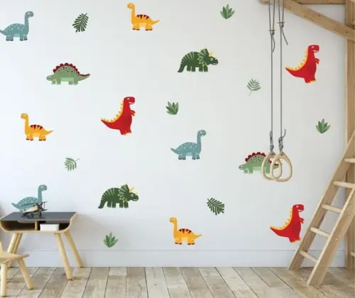 Adesivos de Parede Dinossauros Coloridos - Adesivo Dinos