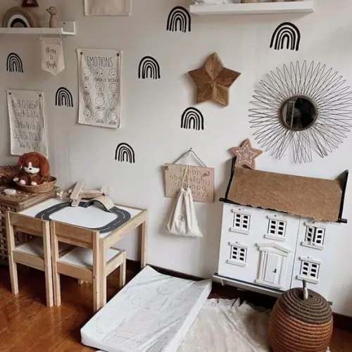 Adesivos de Parede Mini Arco Íris - Adesivo Arco-íris Boho