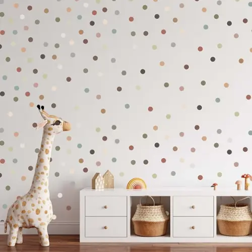Kit de Adesivo de Parede Bolinhas - Inspiração Safari